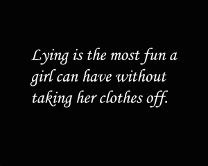 Lying fun!